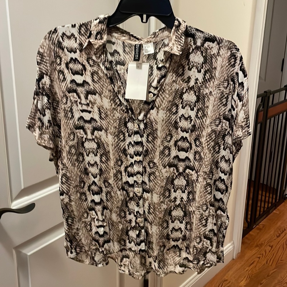 Leopard print blouse
